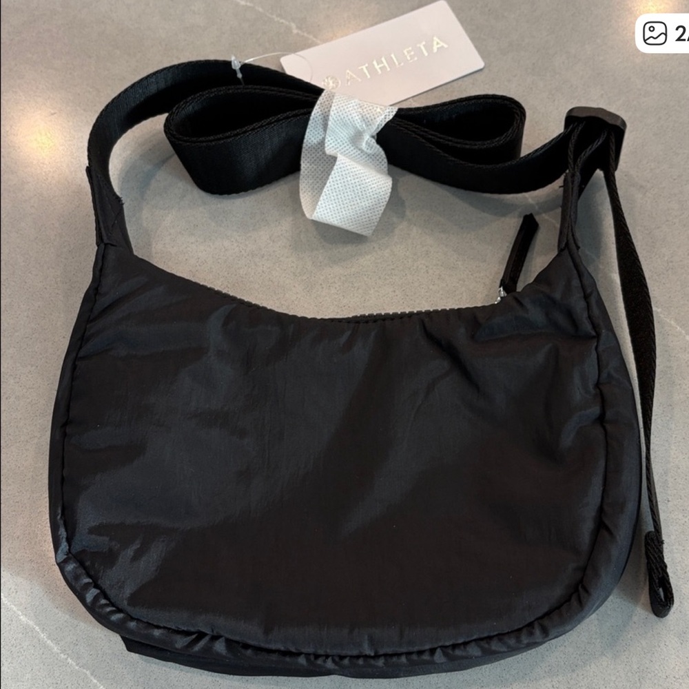 Athleta Black Nylon Crossbody Pouch